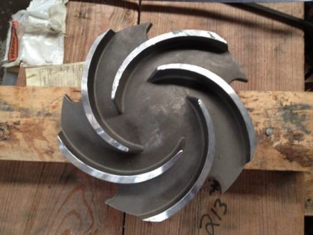 Goulds pump model 3196 impeller, size 8", 316 Stainless