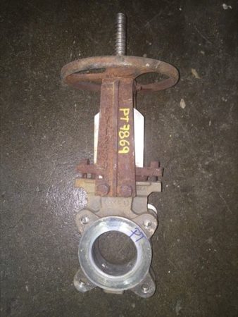 Fabri-Valve 3″-150 knife gate valve, hand wheel operated