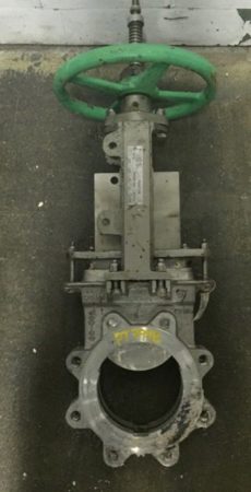 Rovalve  6″-150 knife gate valve, hand wheel operated