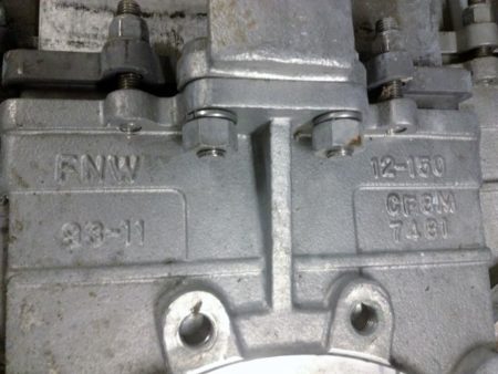 FNW 12" Knife Gate Valve Hand Wheel Operated