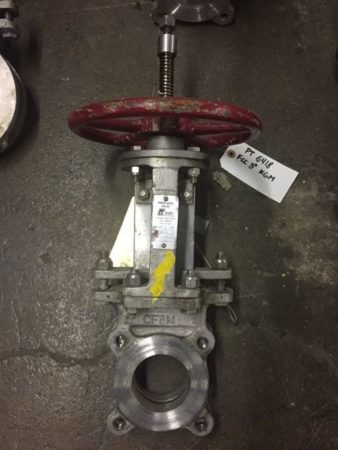 FCC 3″ Knife Gate Valve Hand Wheel Operated
