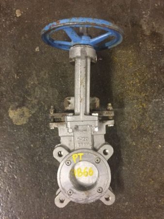 FNW 3″-150 knife gate valve, hand wheel operated