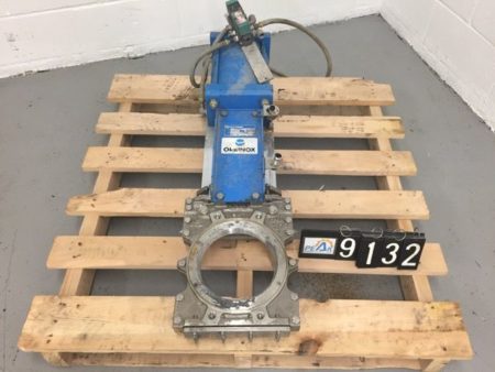 Orbinox 8″-150 CR Round and Square Port Knife Gate valve with actuator