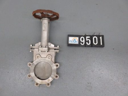 FCC 6″-150 knife gate valve, hand wheel operated