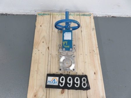 Orbinox  3″-150 knife gate valve, hand wheel operated