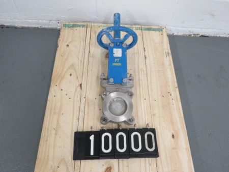 Orbinox  3″-150 knife gate valve, hand wheel operated