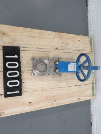 Orbinox  3″-150 knife gate valve, hand wheel operated