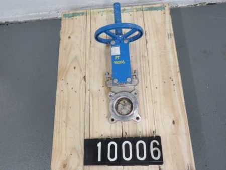 Orbinox  3″-150 knife gate valve, hand wheel operated