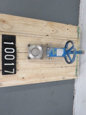 Orbinox  3″-150 knife gate valve, hand wheel operated