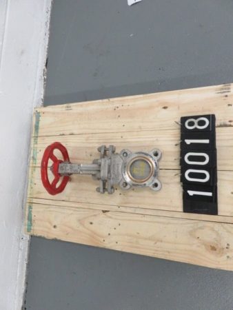 SMC Korea 3″-150 knife gate valve, hand wheel operated