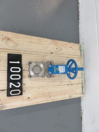 Orbinox  3″-150 knife gate valve, hand wheel operated