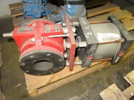 4″ Larox Pinch Slurry Valve with Pneumatic Actuator , New