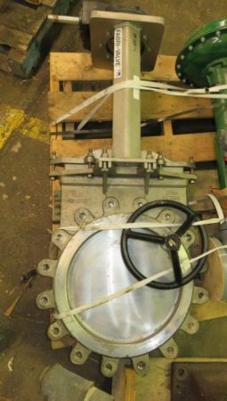 NEW Fabri-Valve 14″-150 knife gate valve, hand wheel gear operated