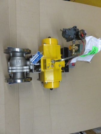 New England Controls 2″ -150 Two Way Ball Valve with Pneumatic Actuator NEW