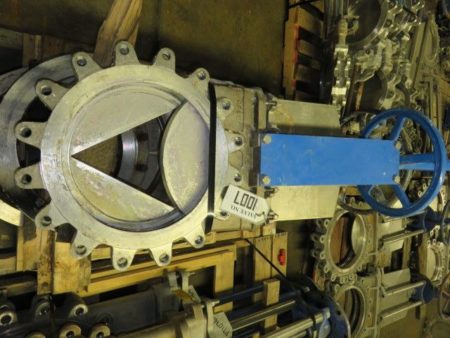 Orbinox 16″ Knife Gate Valve, V-Port, Hand Wheel Operated