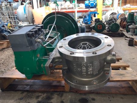 8″-150# Fisher V150 V-Ball Control Valve , with Atenuator Stainless