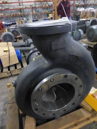 Gusher Pump model PCL 8X10-15SEH-C-B, size 8×10, stainless, 15″ full dia imp, New storeroom spare.