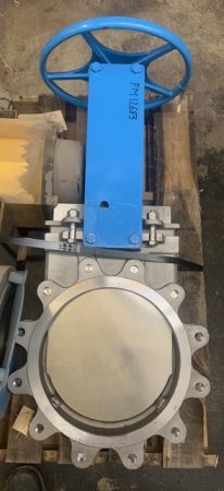 FNW 12″ Knife Gate Valve Hand Wheel Operated   New Storeroom Spare