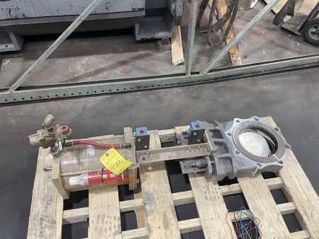 8″ United Conveyor Knife Gate Valve, Air Operated, New Storeroom Spare