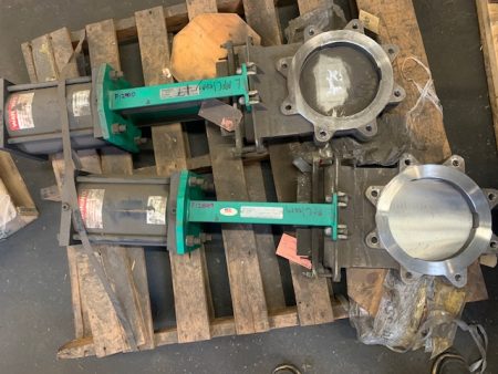 Rovalve 8″-150 Knife gate valve with pneumatic actuator New Storeroom Spare
