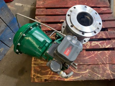 Fisher 8″ V150 Stainless Steel V-Ball Control Valve