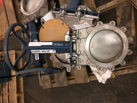 Fabri-Valve 10″-150 knife gate valve, hand wheel operated  New Storeroom Spare