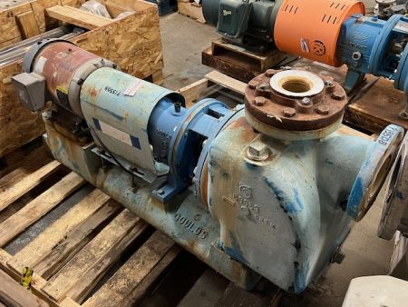 Goulds 3796 MT 4×4-10 Stainless Steel Self-Priming Pump with base and motor