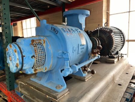 Nash SC3/5 Stainless Steel Liquid Ring Compressor with base and motor