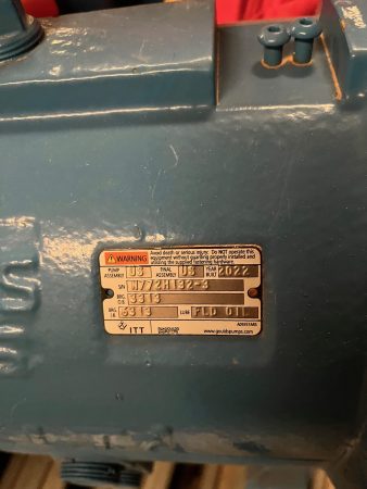 Goulds 3196 XLTi 8×10-15G Stainless Steel Pump, New Storeroom Spare