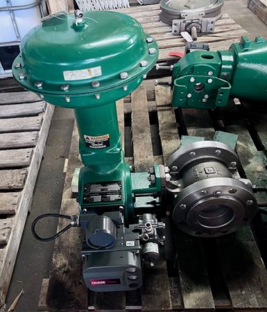 Fisher 4″ V150 Stainless Steel V-Ball Control Valve