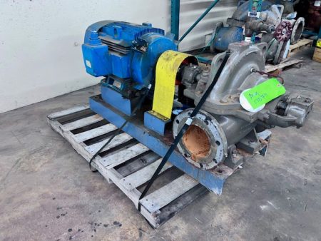 Flowserve 4LR-12E Split Case Pump with base and motor