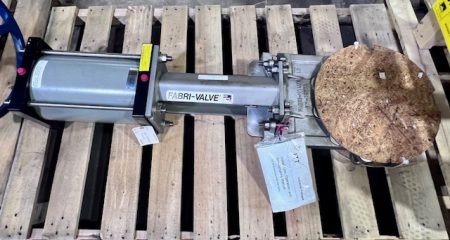 10″ Fabri-Valve Stainless Steel Knife Gate Valve, Air Operated